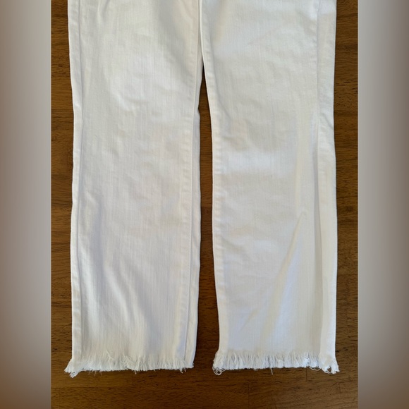 7 For All Mankind Roxanne Ankle Raw Hem Jeans SZ 28 White - Picture 13 of 17
